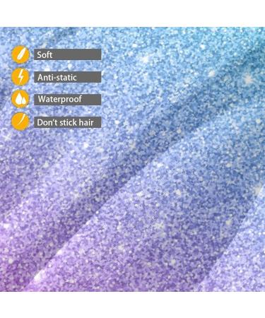 ONE TO PROMISE Glitter Barber Cape - Blue Pink Gradient Hair Cutting Cape for Kids | Professional Adjustable Salon Cape for Haircuts Makeup & Hair Dye - Buy Online on GoSupps.com