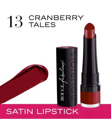 Bourjois Rouge Fabuleux Lipstick 013 Cranberry Tales 2.3g - Long-Lasting Color (Pack of 1) - Buy Online on GoSupps.com