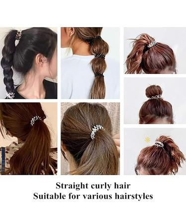Tomedeks 12-Piece Spiral Hair Ties for Women & Men | Trackless Rubber Bands Strong Hold Scrunchies - Buy Online on GoSupps.com