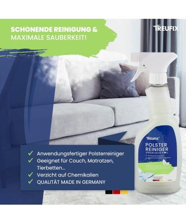 Treufix Upholstered Cleaner | Eco-Friendly 500ml for Car Seats Sofas & Couches - Maximum Cleanliness | International Shipping Available - Buy Online on GoSupps.com
