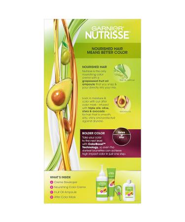 Garnier Nutrisse Ultra Color BR3 Intense Burgundy Permanent Hair Dye - 1 Count - Buy Online on GoSupps.com
