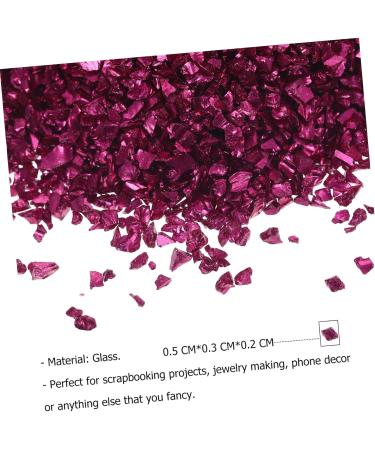 Beavorty 1 Glass Chip DIY Glass Fillers Vintage Bud Vases Crushed Glass 3d Crystal Scrapbook Accessories Vintage Vases Nail Art Gems Nail Accessories Nail Art Charms Irregular Nail Stickers 0.5X0.3cm Rosy - Buy Online on GoSupps.com