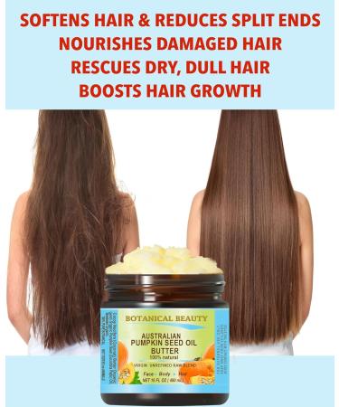 Buy Botanical Beauty Pumpkin Seed Oil Butter | Virgin Unrefined Raw for Face Skin Hair & Nails - 4 Fl. oz (120 ml) - International Shipping Available - Buy Online on GoSupps.com