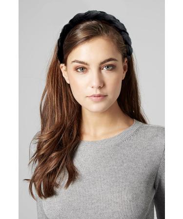 LEBENSWERT Velvet Braided Headband for Women - Vintage Wide Traditional Hairband in Black | Stylish Fashion Accessories International Shipping - Buy Online on GoSupps.com