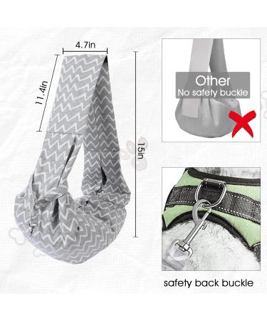 Dog Carrier Bag for Small Dogs & Cats | Sling Pet Carrier for Outdoors | Gray -01 - Buy Online on GoSupps.com
