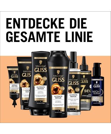 Gliss Ultimate Repair Shampoo (250 ml) Liquid Keratin Shampoo and Pearl Extract Keratin Shampoo for Damaged and Dry Hair - Buy Online on GoSupps.com