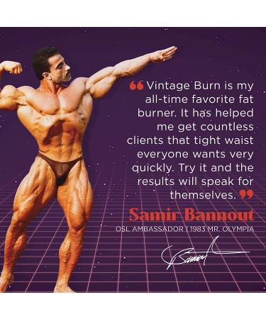 Vintage Burn - Fast-Acting Fat Burner & Appetite Suppressant for Women & Men - 120 Capsules - Buy Online on GoSupps.com