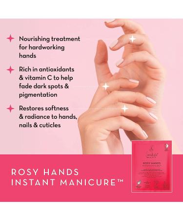 Seoulista Beauty Rosy Hands - Instant Hand Mask Treatment | Fade Dark Spots, Hydrate & Soothe Dry Skin | Award-Winning Vitamin C & Beeswax - Buy Online on GoSupps.com