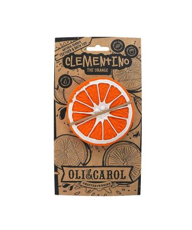Oli & Carol Clementino Orange Teething Toy - Natural Hevea Rubber for Babies - Buy Online on GoSupps.com