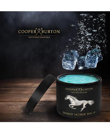 Horse Balm Cooling Ointment - Herbal Massage Balm with Natural Extracts & Essential Oils | High Quality 500ml by Cooper & Burton - Effective Cooling Relief for Horses - Buy Online on GoSupps.com