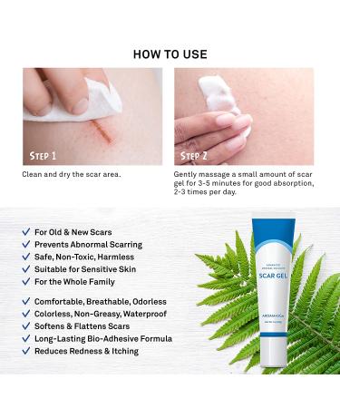 Aroamas Scar Gel - Professional Grade Advanced Scar Removal Treatment 1.06 oz - Buy Online on GoSupps.com