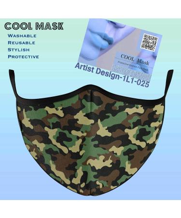 COOL Mask Unisex Premium Reusable Washable Face Masks - Protective Mask Pack of 3 | Artist Design - One Size - Buy Online on GoSupps.com