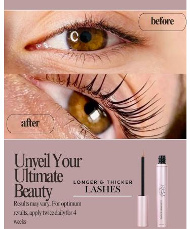 Katribelle Beauty - Eyelash Growth Serum: Eyelash Serum To Grow Lashes - Boost Growth Regrowth For Longer Thicker Fuller-Looking Lashes - 100% Vegan Formula With Biotin & Peptides 3ML - Buy Online on GoSupps.com