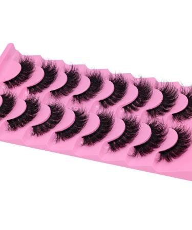 JIMIRE 15MM Mink Lashes - Fluffy, Natural Look, 5D Volume - 8 Pairs Pack - Buy Online on GoSupps.com