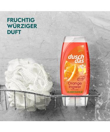 Duschdas Shower Gel Orange Ginger - 6 Pack (225 ml Each) | Refreshing Daily Shower Bath with Energizing Fragrance - Buy Online on GoSupps.com