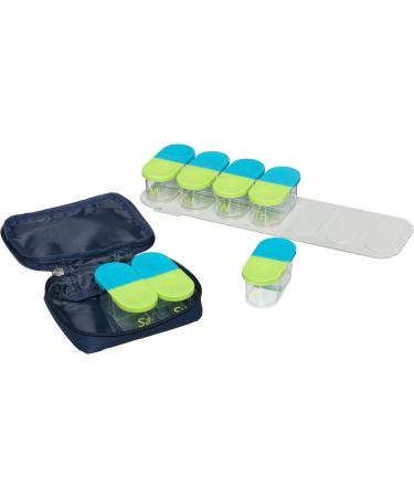 Sagely Navy Weekend Travel Medicine Pouch - Portable Pill Bag for 3 Smart XL Weekly Organizer Pods | International Shipping Available - Buy Online on GoSupps.com