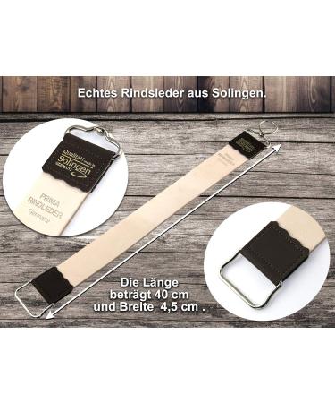 Professional German Razor Set | Solingen Beard Knife & Trimming Kit in Pine & Olive Wood - Premium Men's Grooming - Buy Online on GoSupps.com