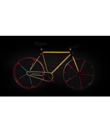 RydeSafe Reflective Decals Multi Stripes Kit Jumbo Black - High Visibility Safety for Cyclists - Buy Online on GoSupps.com