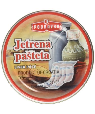Podravka Jetrena Pasteta 3.5 Oz Liver Pate (Pack of 2)