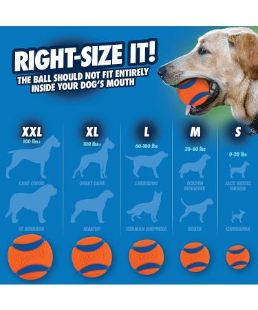 Buy Chuckit Ultra Ball XXLarge - Durable Floating Dog Ball - 10 cm Compatible with Launchers - Perfect for Fetch & Water Play - Buy Online on GoSupps.com