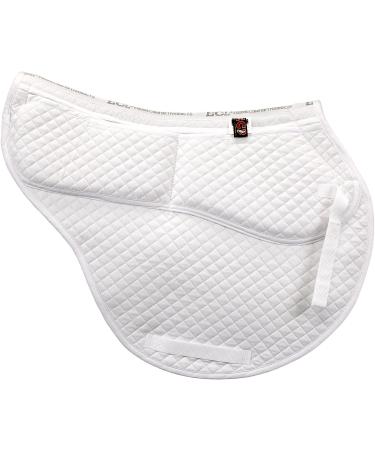 ECP All Purpose Contoured Correction Saddle Pad - Adjustable Memory Foam, White - Buy Online on GoSupps.com