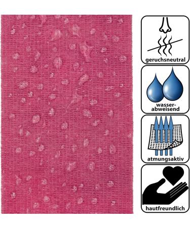 Buy Alpidex 6 Rolls Self-Adhesive Elastic Bandage Tape 10cm x 4.5m - Pink Pet Wrap for Dogs Horses & Humans - International Shipping Available - Buy Online on GoSupps.com