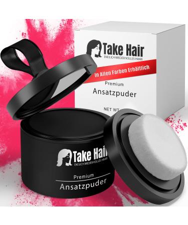 Take hair approach powder women i 100% waterproof incl. Mirror and sponge i 4G hair powder i hair thicket hair thickener base spray i base powder for gray hair cover (base powder medium brown)