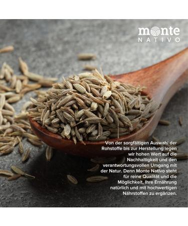  Monte Nativo Whole Caraway Seeds Monte Nativo (500g) - Caraway Seeds - Whole Caraway Seeds - Carefully dried aromatic spices ideal - Buy Online on GoSupps.com