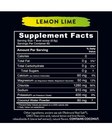 REDMOND Re-Lyte Electrolyte Drink Mix (Lemon Lime) - Buy Online on GoSupps.com