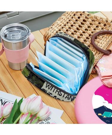 Women's Camouflage Napkin Storage Pocket | Sunflower & USA Flag Design | Portable Menstrual Cup Bags for First Period & Female Menstruation - Buy Online on GoSupps.com