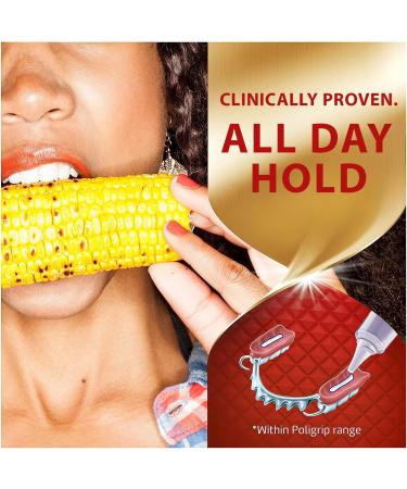 Polident Daily Denture Cleaner 4 in 1 Cleaning System Stain and Plaque Remover Triple Mint Fresh 96 Tablets (Packaging May Vary) & POLIGRIP Power Hold + Seal Beauty + Power Hold + Seal - Buy Online on GoSupps.com