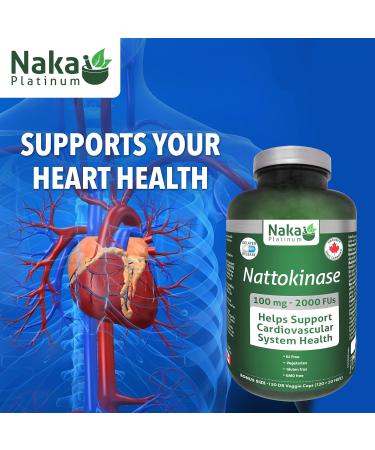 Nattokinase Supplement Capsules Jumbo Bonus Size 150 Veggie Capsules (120 + 30 Free) 100 mg - 2000 FUs Delayed Release | Helps Support Cardiovascular Health Made in Canada 150 count (Pack of 1) - Buy Online on GoSupps.com