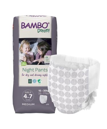 Bambo Nature Eco-Friendly Dreamy Night Pants, Boys 4-7 years, 30 Count (3 Packs of 10)