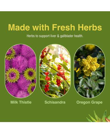 Herbs Etc. Liver Tonic - Gallbladder Health Supplement with Herbal Formula - Aid Overall Liver Health with Milk Thistle Schisandra & Oregon Grape - Support a Healthy Liver - 60 Softgels - Buy Online on GoSupps.com