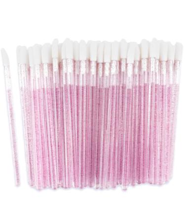 200 Disposable Lip Applicators Lint-Free Doe Foot Wands for Lip Gloss & Lash Extensions | Beauty Starter Kit - 200 Rose Pink Brushes - Buy Online on GoSupps.com