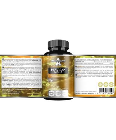 Apollo's Hegemony BV Peruvian Maca 101 extract 500 mg per capsule 90 vegan capsules 3 month supply supports vitality and endurance from Apollos Hegemony - Buy Online on GoSupps.com