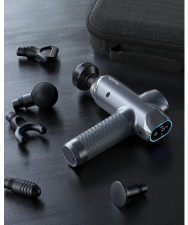 Renpho Power Massage Gun - 12mm Amplitude Type-C 6 Heads & Modes LED Touchscreen - International Shipping - Buy Online on GoSupps.com