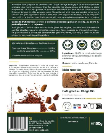 Organic Chaga Powder (150g) - Buy Online on GoSupps.com