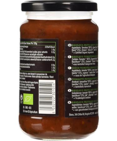 Biona Organic Basilico Pasta Sauce 350g - Buy Online on GoSupps.com