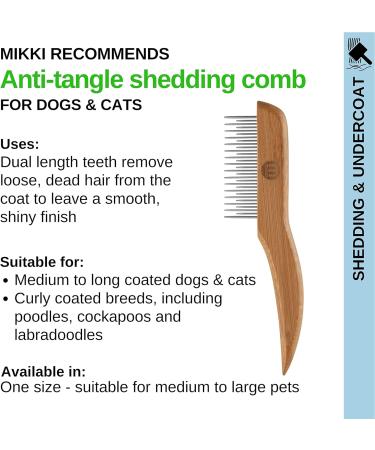 Mikki 6280024 Bamboo File Filters for Dogs & Cats | Eco-Friendly Fur Grooming Tool for All Fur Lengths - 48g - Buy Online on GoSupps.com