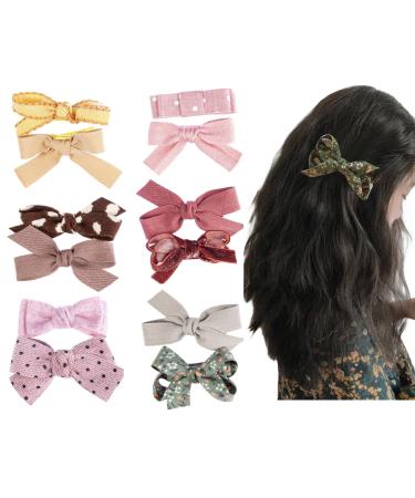 Lyxoto 12 pieces baby girl hair loop clips hair clips crocodile clamp hair jewelry for girls toddler children teenage and big girls (style a)