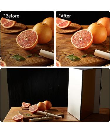 BEIYANG 4 in 1 Cardboard Light Reflector Set - 12x8 in White Black Silver Gold Matte Foil Absorb Thick Reflective Cardboard - Buy Online on GoSupps.com