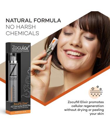 Zocufill Elixir Eye Gel and Face Serum - Eye Bags Treatment for Women and Men - Reduce Dark Circles, Puffy Eyes, and Wrinkles - Buy Online on GoSupps.com