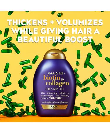 OGX Thick & Full Biotin & Collagen Volumizing Shampoo - 13 fl oz - Buy Online on GoSupps.com