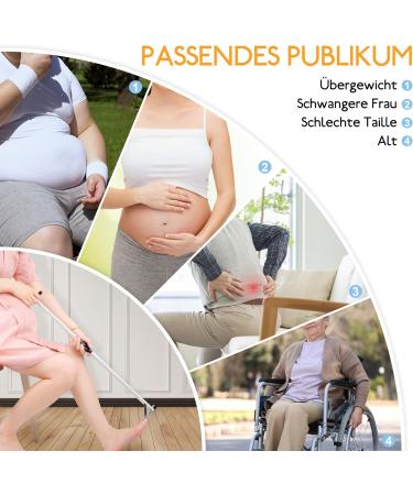 Long-Stem Nail Clipper with Magnifying Glass | Easy Cutting for Seniors Pregnant and Overweight | 80cm Reach for Comfort - Buy Online on GoSupps.com