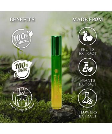 Natural Organic Perfume Oil 'Summer Fruits' - Vegan Long Lasting & Chemical Free - Coconut Pear Cherry Scent (10ml - Buy Online on GoSupps.com