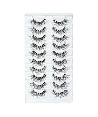 Buy Bemi Wispy 100% Handmade False Eyelashes - Luxurious Cat Eye Look 10 Pairs for Everyday & Wedding Use - Buy Online on GoSupps.com