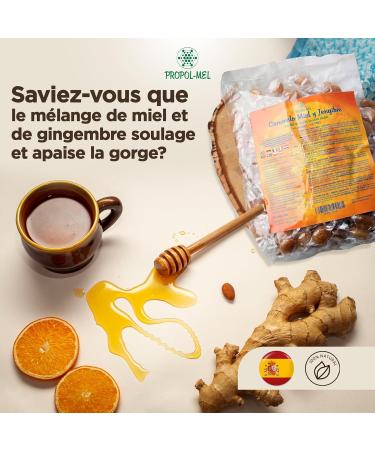Propol-mel 500g - Gluten-free honey and ginger candy. Recommended to combat bad breath and for the care of the - Buy Online on GoSupps.com