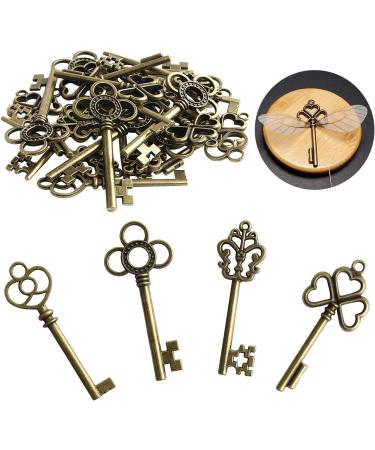 SANNIX Vintage Skeleton Keys Charms with Dragonfly Wings - DIY Jewelry Making Kit for Wedding Party Favors and Decor - Buy Online on GoSupps.com