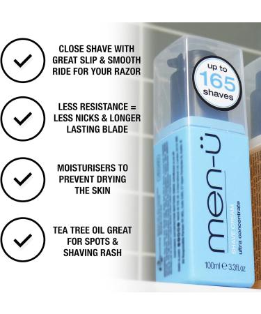 men-u BARBIERE PURE BRISTLE Shaving Brush Set with Pure Bristles and 15ml SHAVE CREAM Tube - Buy Online on GoSupps.com